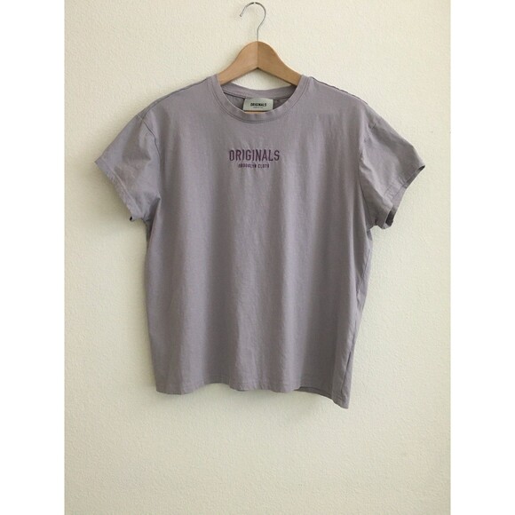Brooklyn Cloth Tops - Brooklyn Cloth Originals Womens XL Purple Logo Graphic Cotton Crew Neck T-Shirt